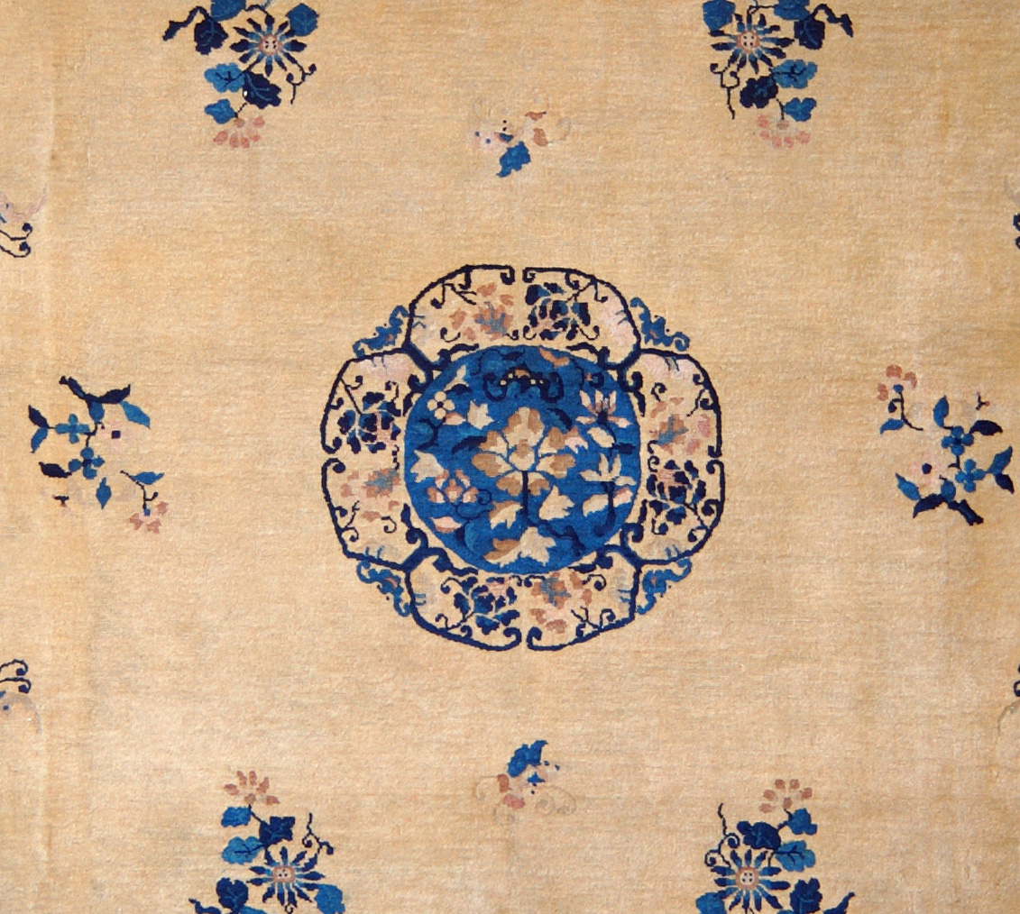 Blu e oro antico tappeto ondulato greco mitologia greca -  Italia
